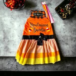 Dog Halloween Costume‎ Dress w/Hair Clip  L  *NWT